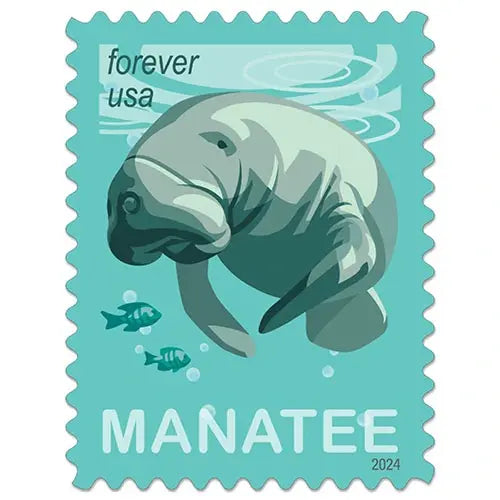 2024 US Save Manatees Forever Stamps Sheets of 20