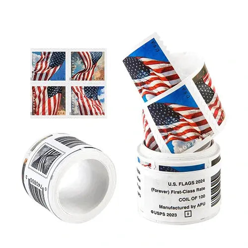 2024 US Forever American Flag Stamps roll of 100
