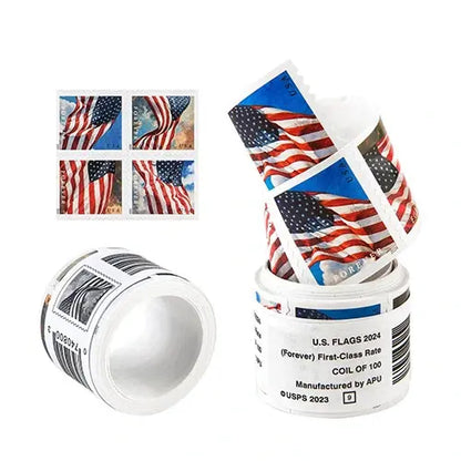 2024 US Forever American Flag Stamps roll of 100