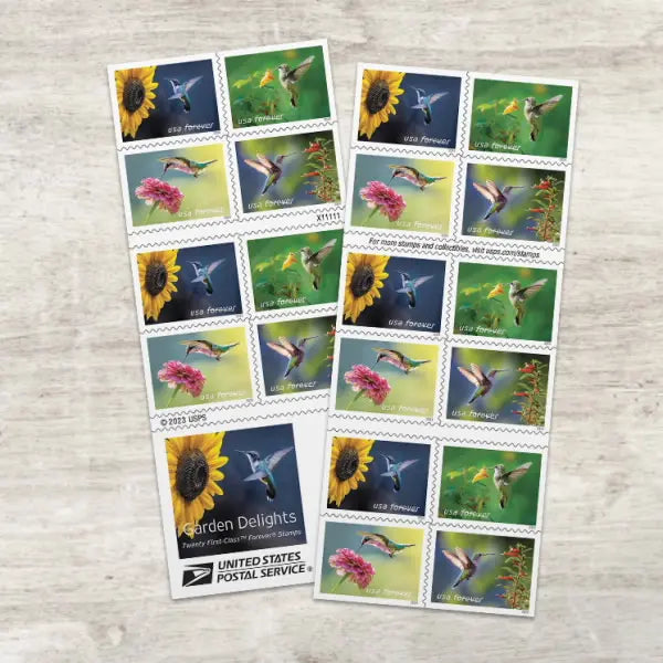2024 US Garden Delights Forever Stamps Sheets of 20
