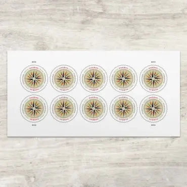 2025 Global1794 Compass Rose Stamps Sheets of 10