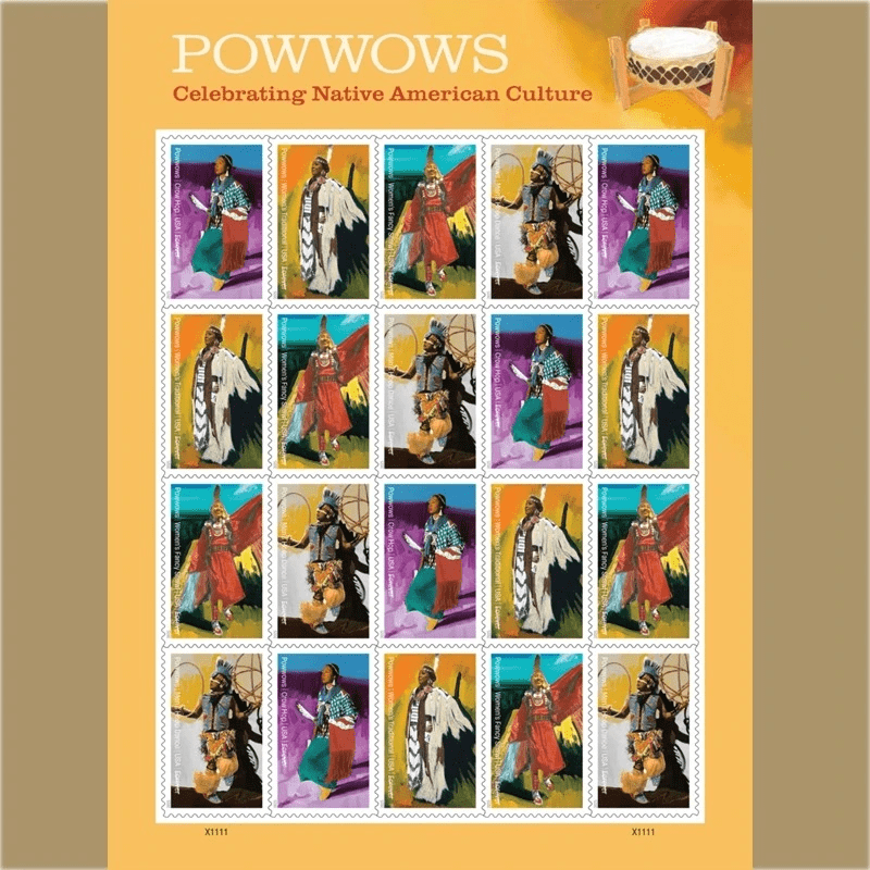2025 Powwows Celebrating Native AmericanCulture Stamps Sheets of 20