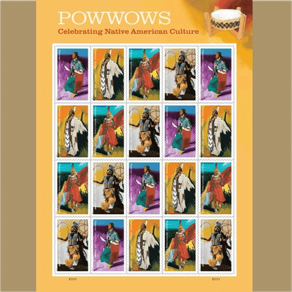 2025 Powwows Celebrating Native AmericanCulture Stamps Sheets of 20