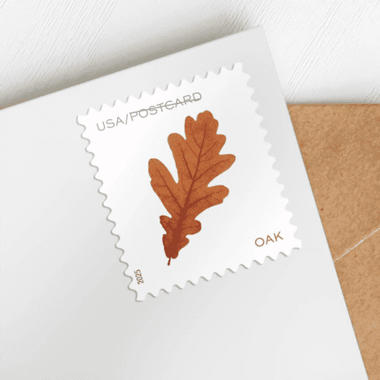 2025 Vibrant Leaves Postcard Stamps roll of 100