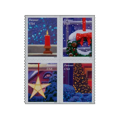 2016 US Holiday Windows Forever-Stamp Sheets of 20