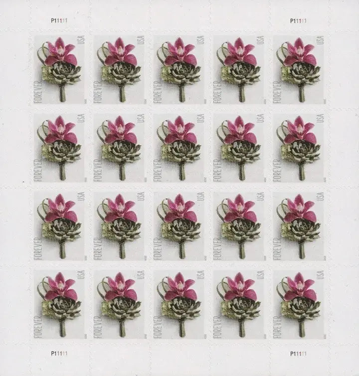 2020 Contemporary Boutonniere Forever Postage US Stamps Sheets of 20