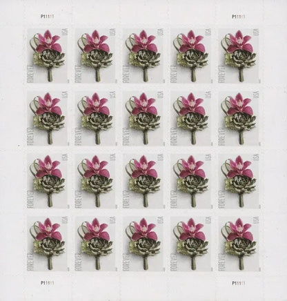 2020 Contemporary Boutonniere Forever Postage US Stamps Sheets of 20