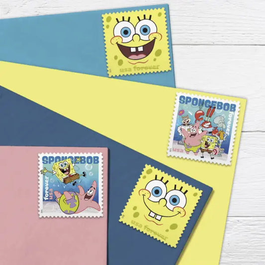 2025 SpongeBob SquarePants U.S. Stamps Sheets of 16
