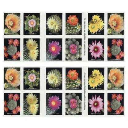 2019 Cactus Flowers Forever First Class Postage US Stamps Sheets of 20