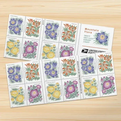 2022 Mountain Flora First-Class Forever US Stamps Sheets of 20