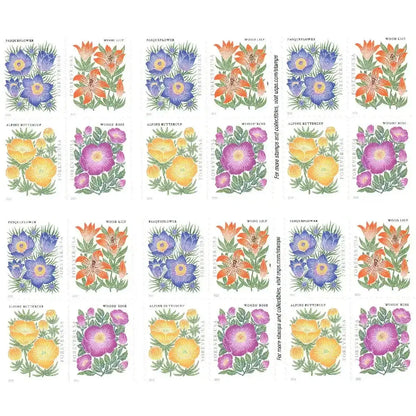 2022 Mountain Flora First-Class Forever US Stamps Sheets of 20