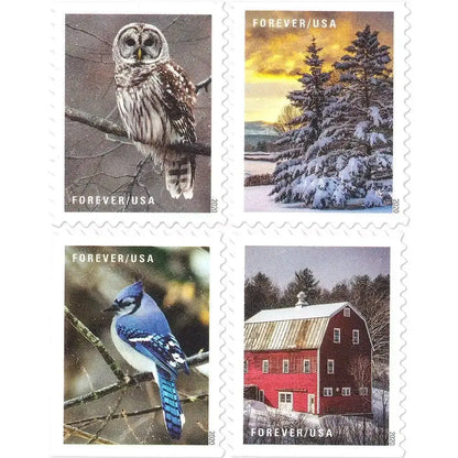 2020 Winter Scenes First Class Forever Postage US Stamps Sheets of 20